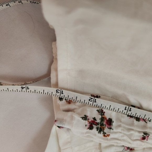 Anthropologie White Floral Blouse - Picture 7 of 8